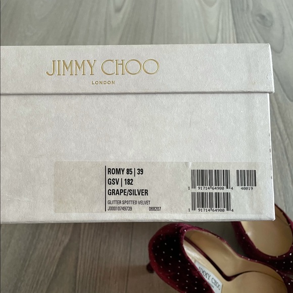 Jimmy Choo Romy 85 Velvet Pumps - Picture 6 of 6